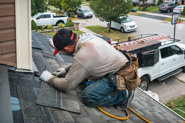 Professional Roofing technician working in Shickley, NE